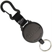 KEY-BAK YB488 Black Nylon Strap with Black Zinc Alloy Carabineer Clip