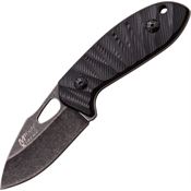 MTech X8139BK Stnwsh Fixed Blade Knife