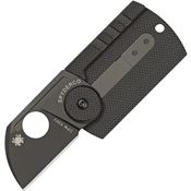 Spyderco 188CFBBKP Dog Tag Non-Locking Folder Knife with Handle