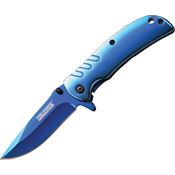 Tac Force 847BL Blue Assisted Opening Framelock Folding Pocket Knife