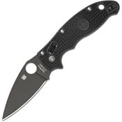 Spyderco 101PBBK2 Manix 2 LTW Black Folding Pocket Knife with Black FRCP Handle