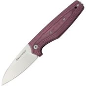 Viper 5930CBR Dan2 Folding Pocket Knife with Burgundy Canvas Micarta Handle