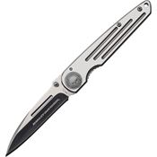 Case 52110 Tec X Harley Framelock Folding Pocket Stainless Knife with Grooved Polished Finish Stainless Handles