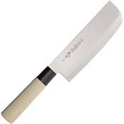 Due Cigni HH05 Nakiri Knife with with Natural Maple Handle