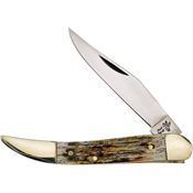 Frost 4545SC Little Toothpick Folding Pocket Knife with Second Cut Bone Handle
