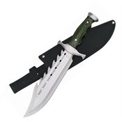 Frost 8171BPW Ultimate Warrior Bowie Fixed Blade Knife with Pakkawood Handle