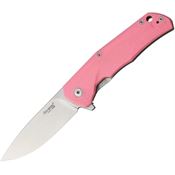 Lion Steel TREGPK TRE G-10 Pink Framelock Folding Pocket Knife
