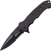 MTech A874BS Assisted Opening Part Serrated Linerlock Folding Pocket Knife