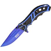 MTech A907BL Black/Blue Assisted Opening Linerlock Folding Pocket Knife