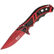 MTech A907RD Black/Red Assisted Opening Linerlock Folding Pocket Knife
