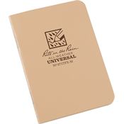 Rite in the Rain 971TFXM 3 pack Mini StapLED Notebook with Tan Field-Flex Cover