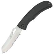 Gerber 1643G EZ Out DPSF Satin Part Serrated Blade Lockback Folding Pocket Knife