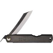 Higonokami O04BL No. 4 Folder Knife with Black Stainless Handle