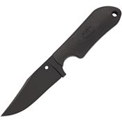Spyderco Fb15pbbk Street Beat Light Weight Black Ceramic Coated Fixed Blade Knife with Black FRN Handles