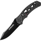 Schrade A11b Shizzle M.A.G.I.C. Assisted Opening Drop Point Blade Knife with Skeletonized Aluminum Handles