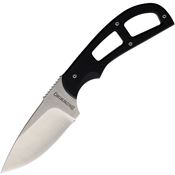Browning 0098 Fixed Stainless Drop Point Blade Knife with Black G-10 Skeletonized Handle