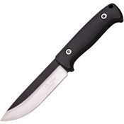 Elk Ridge 55BK Fixed Drop Point Blade Knife with Black Nylon Fiber Handles