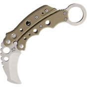 Mantis 4DT Vuja De Karambit Folding Pocket Knives with Desert Tan G-10 Handle