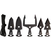 Marbles 377 5 Piece Tactical Arrowhead Set with Black Stainless Construction