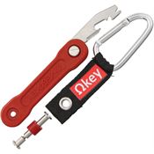 OMEGAKEY 02R Lifesaver Multi-Tool Red with Red Composition Handle