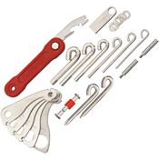 OMEGAKEY 04R On-The-Road Multi-Tool with Red Composition Handle