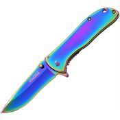 Tac Force 861RB Rainbow Assisted Opening Framelock Folding Pocket Knife