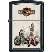 Zippo 9939 Harley US Army Pinup World Famous Lighter