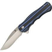 Kizer V4455A2 Dorado Black/Blue Linerlock Folding Pocket Knife
