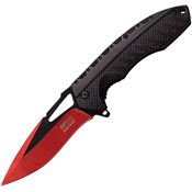 MTech A930RD Red Assisted Opening Drop Point Linerlock Folding Pocket Knife