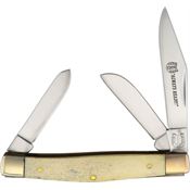 Rough Rider 248 Rough Rider Folding Pocket Knife with Stockman White Smooth Bone Handle