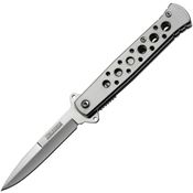 Tac Force 698SL Silver Assisted Opening Linerlock Folding Pocket Knife