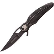 Tac Force 904 4-3/4 Inch Feather Folder Linerlock Pocket Knife with Black Handle