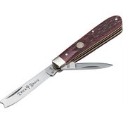 Boker 110744 Razor Jack Red Bone Folding Pocket Knife with Red Handle