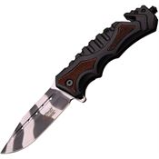 MTech 937WU 4 3/4" Urban Camo Folder Brown Pk Linerlock Pocket Knife