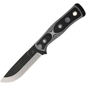 TOPS BROSWB BOB Hunter Fixed Blade Knife with Black and White G-10 Handles