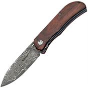 Boker Plus 01BO223DAM Exskelibur II Linerlock Folding Pocket Knife with Brown wood Handle