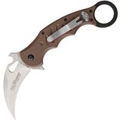 Fox 479ESW Karambit Dark Earth G-10 Stone Linerlock Folding Pocket Knife