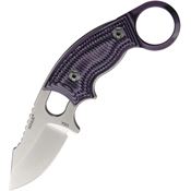Hogue 35338 Ex F03 Clip Purple Fixed Blade Knife