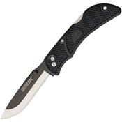 Outdoor Edge OX10 Onyx EDC Black Lockback Folding Pocket Knife