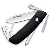 Swiza 4010 D04 Swiss Pocket Knife with Black Handle