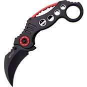 MTech 529BK Karambit Linerlock Knife with Black Aluminum Handle