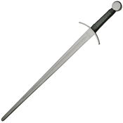 Pakistan 901143 Curved Guard Medieval Sword with Black Leather Wrapped Handle
