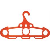 Ontario 0400OR Jericho Bear Back Hanger Orange with Polypropylene Construction