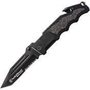 Smith & Wesson BG2TS Border Guard Part Serrated Tanto Point Linerlock Folding Pocket Knife