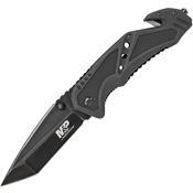 Smith & Wesson MP11B M&P Tanto Point Blade Linerlock Folding Pocket Knife with Black Aluminum Handle