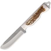 Anza BODFE Boddington Full Fixed Drop Point Blade Knife with Elk Bone Handle