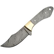 Damascus DM2728BS Clip Point Fixed Blade Knife with Damascus Steel Brass Bolster Construction