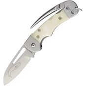 Myerchin AF377 Generation 2 Crew Bone Sheepsfoot Linerlock Folding Pocket Knife