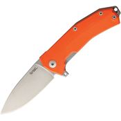 Lion Steel TKUROR KUR Orange G10 Drop Point Linerlock Folding Pocket Knife