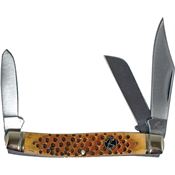 Roper 0001CPV Pit Viper Stockman Folding Knife with Pitted Handle
